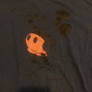 it’s a blue Mickey Mouse crop top